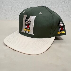 Vintage 90s‎ Mickey Mouse Green Snapback Hat